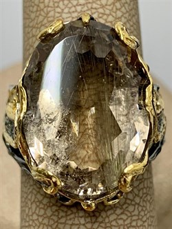 *Кольцо р.18 Кварц Волосатик Бразилия АРТ 53319 (ВЕС 13,84 Г) - фото 217429 *Кольцо р.18 Кварц Волосатик Бразилия АРТ 53319 (ВЕС 13,84 Г) - фото 217429