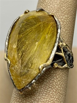 *Кольцо р.18 Кварц Волосатик Бразилия АРТ 53391 (ВЕС 14,27 Г) - фото 217440 *Кольцо р.18 Кварц Волосатик Бразилия АРТ 53391 (ВЕС 14,27 Г) - фото 217440