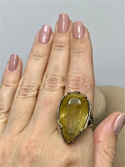 *Кольцо р.18 Кварц Волосатик Бразилия АРТ 53391 (ВЕС 14,27 Г) - фото 217443 *Кольцо р.18 Кварц Волосатик Бразилия АРТ 53391 (ВЕС 14,27 Г) - фото 217443