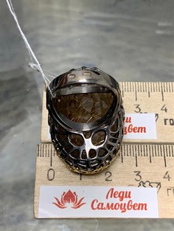 *Кольцо р.18,5  Кварц Волосатик Бразилия АРТ 54038 (ВЕС 30,75 Г) - фото 217447 *Кольцо р.18,5  Кварц Волосатик Бразилия АРТ 54038 (ВЕС 30,75 Г) - фото 217447