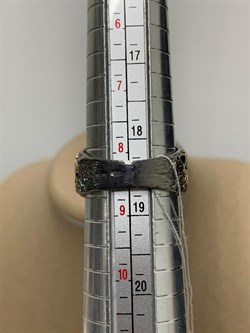 *Кольцо р.18,5  Кварц Волосатик Бразилия АРТ 69030 (ВЕС 13,81 Г) - фото 217461