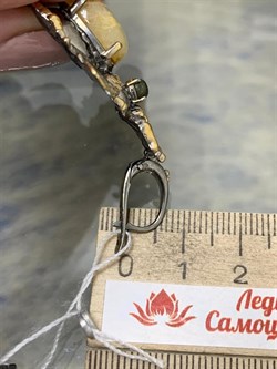 *Серьги Мотыльки Кварц Волосатик Бразилия Арт 49445 Вес 16,89 г - фото 217620 *Серьги Мотыльки Кварц Волосатик Бразилия Арт 49445 Вес 16,89 г - фото 217620