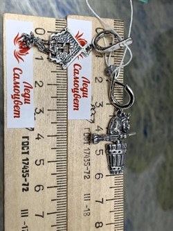 *Серьги Бабка-Ёжка арт. 1626С-9,45 вес 9,45 г - фото 217640