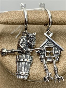 *Серьги Бабка-Ёжка арт. 1626С-9,45 вес 9,45 г - фото 217645