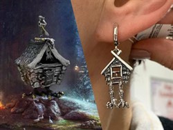 *Серьги Бабка-Ёжка арт. 1626С-9,45 вес 9,45 г - фото 217647