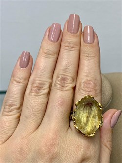 *Кольцо р.18,5 Кварц Волосатик Бразилия АРТ 52973 (ВЕС 14,51 Г) - фото 217668 *Кольцо р.18,5 Кварц Волосатик Бразилия АРТ 52973 (ВЕС 14,51 Г) - фото 217668