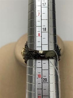 *Кольцо р.19 Кварц Волосатик АРТ 59631 (ВЕС 12,11 Г) - фото 217755