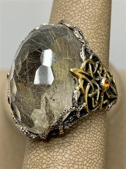 *Кольцо р.19 Кварц Волосатик Бразилия АРТ 47542 (ВЕС 23,97 Г) - фото 217775 *Кольцо р.19 Кварц Волосатик Бразилия АРТ 47542 (ВЕС 23,97 Г) - фото 217775