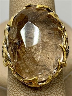 *Кольцо р.19 Кварц Волосатик Бразилия АРТ 52788 (ВЕС 16,01 Г) - фото 217815 *Кольцо р.19 Кварц Волосатик Бразилия АРТ 52788 (ВЕС 16,01 Г) - фото 217815