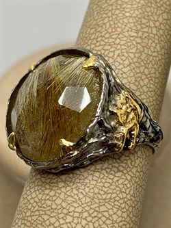 *Кольцо р.19 Кварц Волосатик Бразилия АРТ 53040 (ВЕС 13,86 Г) - фото 217825 *Кольцо р.19 Кварц Волосатик Бразилия АРТ 53040 (ВЕС 13,86 Г) - фото 217825