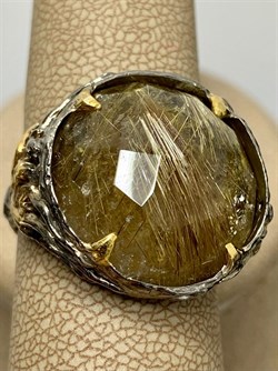 *Кольцо р.19 Кварц Волосатик Бразилия АРТ 53040 (ВЕС 13,86 Г) - фото 217826 *Кольцо р.19 Кварц Волосатик Бразилия АРТ 53040 (ВЕС 13,86 Г) - фото 217826