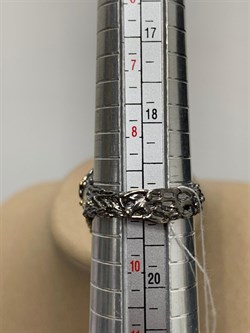 *Кольцо р.19 Кварц Волосатик Бразилия АРТ 60423 (ВЕС 10,57 Г) - фото 217833