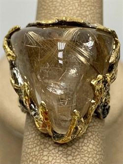 *Кольцо р.19 Кварц Волосатик Бразилия АРТ 61616 (ВЕС 25,75 Г) - фото 217853 *Кольцо р.19 Кварц Волосатик Бразилия АРТ 61616 (ВЕС 25,75 Г) - фото 217853