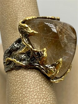 *Кольцо р.19 Кварц Волосатик Бразилия АРТ 61616 (ВЕС 25,75 Г) - фото 217854 *Кольцо р.19 Кварц Волосатик Бразилия АРТ 61616 (ВЕС 25,75 Г) - фото 217854