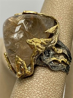 *Кольцо р.19 Кварц Волосатик Бразилия АРТ 61616 (ВЕС 25,75 Г) - фото 217855 *Кольцо р.19 Кварц Волосатик Бразилия АРТ 61616 (ВЕС 25,75 Г) - фото 217855