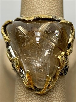 *Кольцо р.19 Кварц Волосатик Бразилия АРТ 61616 (ВЕС 25,75 Г) - фото 217856 *Кольцо р.19 Кварц Волосатик Бразилия АРТ 61616 (ВЕС 25,75 Г) - фото 217856