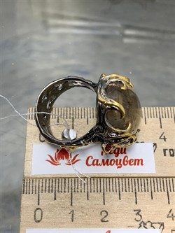 *Кольцо р.19,5  Кварц Волосатик Бразилия АРТ 60408 (ВЕС 18,62 Г) - фото 217878 *Кольцо р.19,5  Кварц Волосатик Бразилия АРТ 60408 (ВЕС 18,62 Г) - фото 217878