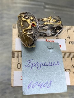 *Кольцо р.19,5  Кварц Волосатик Бразилия АРТ 60408 (ВЕС 18,62 Г) - фото 217880 *Кольцо р.19,5  Кварц Волосатик Бразилия АРТ 60408 (ВЕС 18,62 Г) - фото 217880