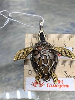 *Подвеска Черепаха Кварц Волосатик Бразилия АРТ 36149 ВЕС 23,89 Г - фото 217917 *Подвеска Черепаха Кварц Волосатик Бразилия АРТ 36149 ВЕС 23,89 Г - фото 217917