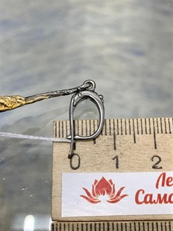 *Серьги Кварц Волосатик Бразилия АРТ 41055-2 ВЕС 11,82 Г - фото 217947