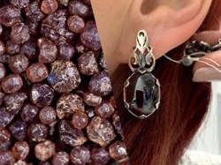 *Серьги Гранат Альмандин Индия АРТ 49757 ВЕС 8,82 Г - фото 218131 *Серьги Гранат Альмандин Индия АРТ 49757 ВЕС 8,82 Г - фото 218131