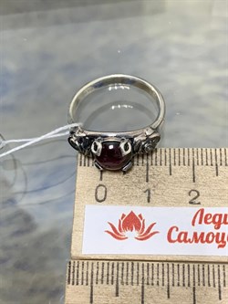 *Кольцо р.19 Гранат Альмандин Индия АРТ 66-185 ВЕС 5,01 Г - фото 218145
