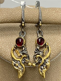 *Серьги Гранат Африка АРТ 61548-2 (ВЕС 6,05 Г) - фото 218192