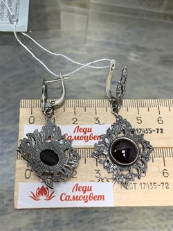 *Серьги Гранат Альмандин Индия АРТ 45193 ВЕС 15,42 Г - фото 218229 *Серьги Гранат Альмандин Индия АРТ 45193 ВЕС 15,42 Г - фото 218229