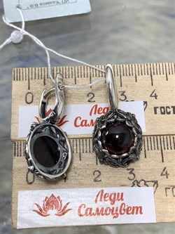 *Серьги Гранат Альмандин Индия АРТ 45218 ВЕС 9,37 Г - фото 218249 *Серьги Гранат Альмандин Индия АРТ 45218 ВЕС 9,37 Г - фото 218249