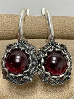 *Серьги Гранат Альмандин Индия АРТ 45218 ВЕС 9,37 Г - фото 218251 *Серьги Гранат Альмандин Индия АРТ 45218 ВЕС 9,37 Г - фото 218251