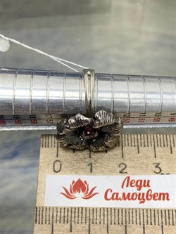 *Кольцо р.17,5 Гранат Пироп Мозамбик АРТ 45536 ВЕС 4,55 Г - фото 218266