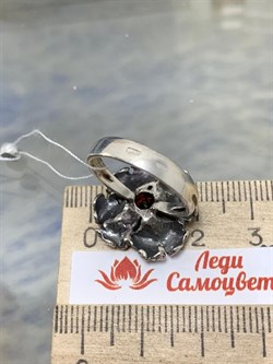 *Кольцо р.17,5 Гранат Пироп Мозамбик АРТ 45536 ВЕС 4,55 Г - фото 218267