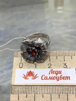 *Кольцо р.17,5 Гранат Пироп Мозамбик АРТ 45536 ВЕС 4,55 Г - фото 218268