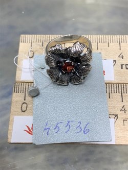 *Кольцо р.17,5 Гранат Пироп Мозамбик АРТ 45536 ВЕС 4,55 Г - фото 218273