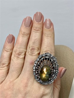 *Кольцо р.18 Лабрадор Бразилия АРТ 43703 (ВЕС 18,26 Г) - фото 218350 *Кольцо р.18 Лабрадор Бразилия АРТ 43703 (ВЕС 18,26 Г) - фото 218350