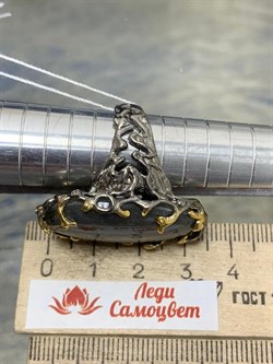 *Кольцо р.17,75 Лабрадор Мадагаскар АРТ 38129 (ВЕС 17,23 Г) - фото 218403