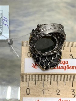 *Кольцо р.17,5 Лабрадор Мадагаскар АРТ 60372 (ВЕС 16,83 Г) - фото 218427