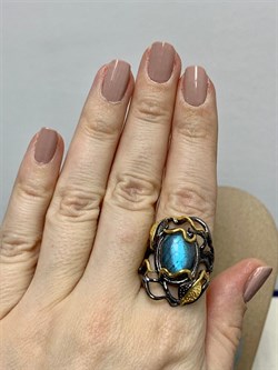 *Кольцо р.19 Лабрадор Мадагаскар АРТ 62911 (ВЕС 9,47 Г) - фото 218437 *Кольцо р.19 Лабрадор Мадагаскар АРТ 62911 (ВЕС 9,47 Г) - фото 218437