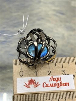 *Кольцо р.19 Лабрадор Мадагаскар АРТ 62911 (ВЕС 9,47 Г) - фото 218440 *Кольцо р.19 Лабрадор Мадагаскар АРТ 62911 (ВЕС 9,47 Г) - фото 218440