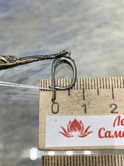 *Серьги Лабрадор Мадагаскар АРТ 41056 ВЕС 11,77 Г - фото 218457