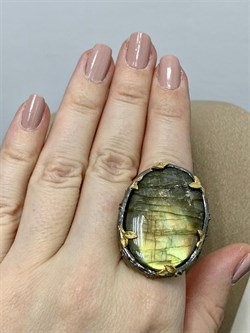 *Кольцо р.18 Лабрадор Мадагаскар АРТ 47554 (ВЕС 18,46 Г) - фото 218490 *Кольцо р.18 Лабрадор Мадагаскар АРТ 47554 (ВЕС 18,46 Г) - фото 218490