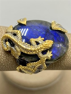 *Кольцо р.18,5 Лабрадор Бразилия АРТ 64295 (ВЕС 11,52 Г) - фото 218502 *Кольцо р.18,5 Лабрадор Бразилия АРТ 64295 (ВЕС 11,52 Г) - фото 218502