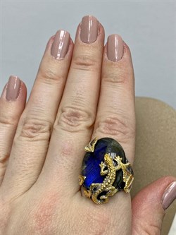 *Кольцо р.18,5 Лабрадор Бразилия АРТ 64295 (ВЕС 11,52 Г) - фото 218503 *Кольцо р.18,5 Лабрадор Бразилия АРТ 64295 (ВЕС 11,52 Г) - фото 218503