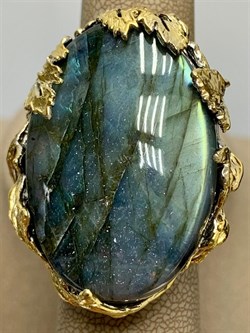 *Кольцо р.19 Лабрадор Мадагаскар АРТ 43663 (ВЕС 31,42 Г) - фото 218526 *Кольцо р.19 Лабрадор Мадагаскар АРТ 43663 (ВЕС 31,42 Г) - фото 218526