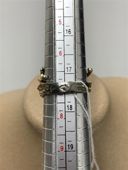 *Кольцо р.17 Лабрадор Мадагаскар АРТ 53617 (ВЕС 5,44 Г) - фото 218530