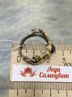 *Кольцо р.17 Лабрадор Мадагаскар АРТ 53617 (ВЕС 5,44 Г) - фото 218532