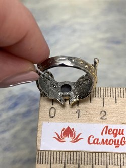 *Кольцо р.17 Лабрадор Мадагаскар АРТ 53617 (ВЕС 5,44 Г) - фото 218534