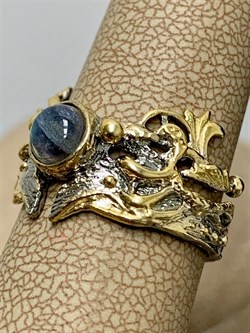 *Кольцо р.17 Лабрадор Мадагаскар АРТ 53617 (ВЕС 5,44 Г) - фото 218538