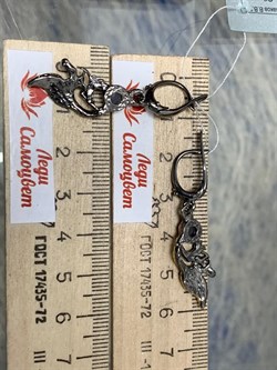 *Серьги Лабрадор Мадагаскар АРТ 60782-1 (ВЕС 5,86 Г) - фото 218556 *Серьги Лабрадор Мадагаскар АРТ 60782-1 (ВЕС 5,86 Г) - фото 218556