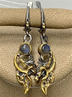 *Серьги Лабрадор Мадагаскар АРТ 60782-1 (ВЕС 5,86 Г) - фото 218560 *Серьги Лабрадор Мадагаскар АРТ 60782-1 (ВЕС 5,86 Г) - фото 218560